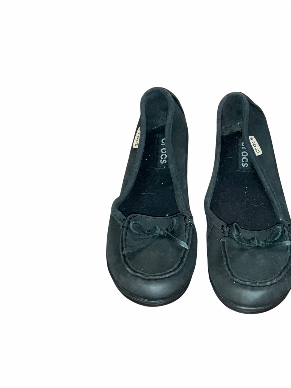 Crocs Wrap ColorLite Ballet Flats Black Slip On Comfort Shoes Women’s